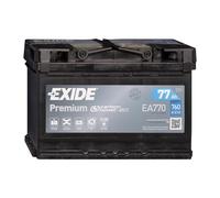 EXIDE AUTOBATTERIE 12V 77Ah STARTERBATTERIE 760A EA770 PREMIUM CARBON BOOST