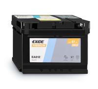 Autobatterie 61AH 12V 600A/EN Exide EA612 statt 54Ah 55Ah 56Ah 60Ah 62Ah 64Ah