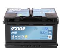 Autobatterie EXIDE 82, Ah 800, A/EN EK820 L 315mm B 175mm H 190mm NEU