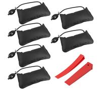 EXLECO 6er Montagekissen Hebekissen Pumpkissen Air Pump Wedge Luftkissen Montage Spreizkissen Pneumatikspanner mit 2 Hebelwerkzeug für Tür Fenster Installation