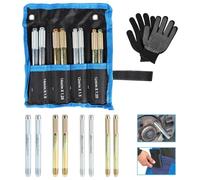 EXLECO 8 STK Radmontagehilfe Fixierbolzen M12 x 1.25, M12 x 1.5, M14 x 1.25, M14 x 1.5 KFZ Werkzeug Set Rad Montagehilfe Reifenmontage Werkzeug Auto Edelstahl Radausrichtungsstift PKW Montage Hilfe