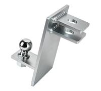 EXLECO Kugelkopf Anhängerkupplung kombikupplung mit 50 mm kugelkopfbolzen | Rangierhilfe für Kugelanhänger, Anhängelast 3 T, Kupplungskugel, Zugmaul für Anhänger, PKW, Traktor & LKW, Verzinkter Stahl