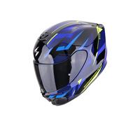 EXO-391 Aaxo Motorrad Helm, Schwarz Blau Gelb, XL XL schwarz blau