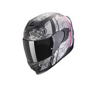 Scorpion EXO-520 EVO Air Fasta Helm, schwarz-silber-pink matt Größe: XXS