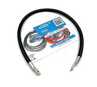 eXODA Batteriekabel 25 mm² 50cm Kabelschuhe M6 und M8 Schwarz - flexibel mit 99,9% Kupferanteil für KFZ Boot Motorrad geeignet Hitzebeständigkeit bis 70° PVC Mantel