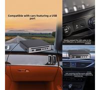 Externer CD Player für KFZ USB Ausgang AUX Eingang und FM Radio Transmitter