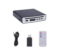 Externes CD Player für Auto mit USB Ladeanschluss, AUX-Eingang und FM-Transmitter, kompaktes Slot-Load Design aus robustem ABS,Musikwiedergabe im Fahrzeug, Schwarz