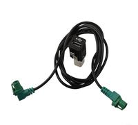 EXTRWORY Für BMW USB-Eingangskabel, Kabelbaum, AUX-Adapter, 4-poliges Audio-Schnittstellenkabel, kompatibel mit E88, E90, E91, F10, F11, X5, X6, Handschuhfach, ABS, schwarz