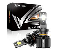 F rStvzo 2x H4 LED Scheinwerfer Mit Zulassung 72W 15000LM 6500K 1:1 Halogen Wei