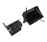 Fabater Magnetische Kabellose Rückfahrkamera mit HD-Display für LKW, Wohnmobil, Solarenergie, Wiederaufladbar, Geeignet für Null Latenz für Anhänger