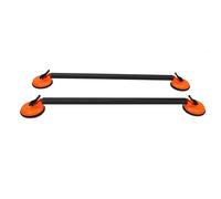 Fabater Universal Roof Rack Cross Bars, 2 Pcs 36,22 Zoll Stahl Rohr Saugnapf Halterung Auto Top Querstangen für Dach Fracht Träger Gepäck Kajak Kanu Fahrrad Snowboard