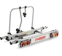 Fabbri Bici Exclusive Deluxe Fahrradträger Anhängerkupplung für 2 Fahrräder silber 2 Fahrräder