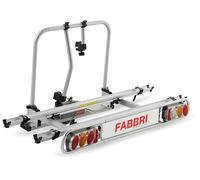 Fabbri Elektrobike Exclusive Deluxe Fahrradträger Anhängerkupplung für 2 Fahrräder / E-Bikes 60 kg silber