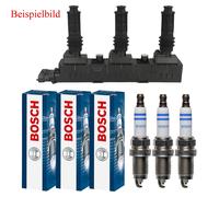FACET Zündspule + 3x BOSCH Zündkerze für Opel Corsa D S07 1.0 C F08 F68 H00