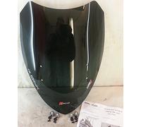 FACO Windschild dunkel getönt KYMCO G-Dink 300i ABS (17-18) Sportlich Schwarz Anklammern Motoroller