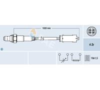 FAE Lambdasonde Sensor Abgassteuerung 77238 für ROVER BMW 3er E46 5er Touring Z3