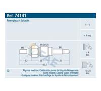 FAE Glühkerze für Renault Megane I Klasseic 1.9 TDI VW Passat V40 Kombi
