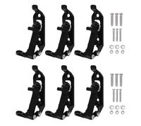 Fafeicy 6 Stück Dachträger-Schaufelhalterung aus Metall und Gummi für LKW, SUV, ATV, um Schaufel, Axt, Hammer Am Dachträger oder an der Wand zu Halten