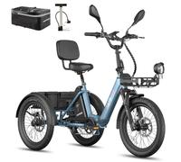 Fafrees F20 Mate II E Bike Dreirad 20 Zoll für Erwachsene Elektro 21 48V Zulassung [ Offiziell ] Herren Pedelec Damen, faltbar Elektrofahrrad 3 Rad 25km/h, elektrisch Klapprad Senioren Ebike 250W