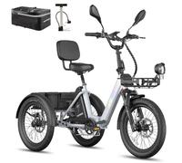 Fafrees F20 Mate II E Bike Dreirad für Senioren 21AH 48V [ Offiziell ] Herren Pedelec Damen 25km/h, Elektrofahrrad 3 Rad, Elektro Fahrrad 20 Zoll Erwachsene, elektrisch Klapprad Ebike 180kg 250W