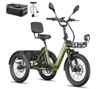 Fafrees F20 Mate II E Bike Dreirad für Senioren Erwachsene 25AH 48V [ Offiziell ] Herren Pedelec Damen 25km/h, elektrisch Elektrofahrrad 250W, Elektro 3 Rad 20 Zoll, Ebike Lastenfahrrad Fahrrad 180kg