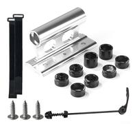 Fahrradgabel-Halterungsblöcke aus Aluminiumlegierung, für 20 x 110 mm Gabeln, ideal für LKWs und Wohnmobile, silberfarben, 2 Stück