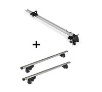 Fahrradträger Bike Pro + Dachträger/Relingträger VDP LION1 kompatibel mit für Mitsubishi Pajero (V80) (5 Türer) ab 06