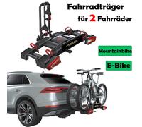 Fahrradträger für 2 Fahrräder E-Bike geeignet Diebstahlschutz Rahmenhalter 60kg