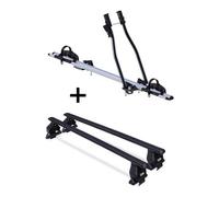 Fahrradträger SAGITTAR + Dachträger Menabo Tema Stahl kompatibel mit für Seat Cordoba 2003-2009