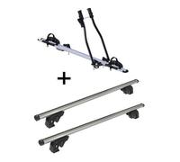Fahrradträger SAGITTAR + Dachträger/Relingträger VDP LION2 kompatibel mit für Nissan Qashqai (J10) (5 Türer) 06-14
