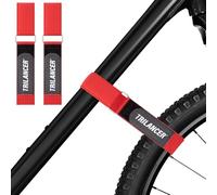 Fahrradträgergurte,2er-Pack Trilancer Verstellbare Fahrrad-Stabilisator-Gurte, Spanngurte mit Haken, Schlaufe & Anti-Rutsch-Beschichtung für Auto- & Wandhalterung,Transport & Aufbewahrung (66 × 3,8cm)
