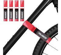 Fahrradträgergurte,4er-Pack Trilancer Verstellbare Fahrrad-Stabilisator-Gurte, Spanngurte mit Haken, Schlaufe & Anti-Rutsch-Beschichtung für Auto- & Wandhalterung,Transport & Aufbewahrung (66 × 3,8cm)