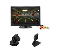 Fahrzeugbildschirm 5-Zoll Backup Monitor, Bracket Suction Cup | Zwei Kameraeingänge, NTSC Format, 12 bis 24, Verwendung für Einparkhilfe