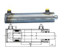 FAIE Hydraulikzylinder doppeltwirkend Kolben-Ø K= 40 mm, Kolbenstange-Ø S = 25