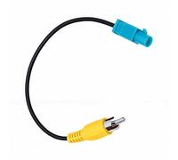 Fakra Rückfahrkamera-Kabelbaum-Adapter, Langlebiges Rückfahrkamera-Adapterkabel für Auto-Video-Signalübertragung, 9,05 Zoll, Gummi-Metall