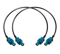 Fakra Z Kabel RG174 Fakra Z Stecker zu Fakra Z Stecker Auto Radio Verlängerungskabel Fahrzeug Antenne Verlängerungskabel Pigtail Auto Radio RF Koaxialkabel für DAB GPS Navigations Antenne 12inch 2PCS