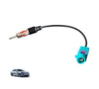 Fakra Z zu DIN Adapter, Autoradio Antennenadapter Fakra auf DIN Stecker, Kfz Antennenstecker Adapter, Kompatibel mit E46 Opel Ford Dacia Skoda Seat Renault Peugeot Citroen, für Nachrüst Radio