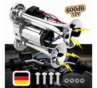 Fanfare Hupe Druckluft Horn Nebelhorn mit Kompressor 12V 600dB PKW LKW Bus Auto