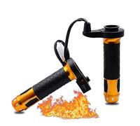 Fankr Griffheizung Motorrad Heizgriffe Lenkergriffe Zubehor 12v 22mm Griffe Heizung Winter Wasserdicht UndurchläSsig Mit Schalter Für Motorroller Quad Moped Gelb