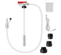 FANTASK Kraftstoff Umfüllpumpe mit Auto-Stopp-Sensor, Kraftstoffpumpe mit 1,3 m Schlauch & 3 Größen Adaptern, Elektrische Transferpumpe 3,8 GPM, Ölabsaugpumpe, Benzinpumpe für Benzin, Diesel, Öl