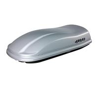 Farad Marlin Dachbox 400L grau metallic - Doppelter Seitenöffner, TÜV-GS Zulassung, 5 Jahre Garantie - 3-Punkt-Zentralverriegelung mit Sicherheitsschlüssel