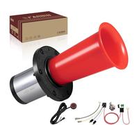 FARBIN Oldtimer hupe 12V Retro Ahooga Horn Alte Signalhorn für Auto LKW | Schalter & Relais-Kabelbaum inklusive, Oldtimer-Retro-Optik, unverwechselbarer Ooga-Klang, kompakt, passend für 12V-Fahrzeuge