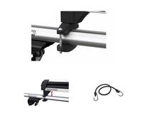 farbrothersonline Ski-Träger-Montageset für Ski-Träger ICEBERG 4 MENABO mit Ständer für Stangen ohne obere Mittelschiene, maximale Größe 30 x 60 cm, Auto
