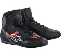 Alpinestars Faster-3 Rideknit Motorradschuhe, schwarz/grau/rot, Größe 7,5 (40)