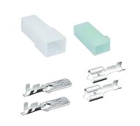 Fastin-Faston KFZ Stecker Set 4 - 6 mm² 6,3 mm AMP Kontakte Kabel Steckverbinder