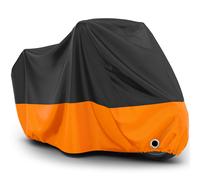 Favoto Motorrad Abdeckplane XL Orange Wasserdicht Staubdicht UV-Schutz