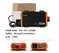 FCHAO 2000W/3000W Reiner Sinus-Wechselrichter 12V24V auf 220V DC/AC Hybrid-Wechselrichter