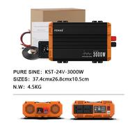 FCHAO 2000W/3000W Reiner Sinus-Wechselrichter 12V24V auf 220V DC/AC Hybrid-Wechselrichter