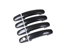 FDWPJYO Für Ford Transit Custom Tourneo Custom 2013-2017, Kohlefaser, Chrom, Autotürgriffabdeckung, Verkleidungs-Overlays, Styling-Zubehör