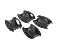 FDWPJYO Glänzend schwarz Carbon Fiber Chrom Auto Türgriff Abdeckung Trim Aufkleber für Hyundai IX35 Tucson 2009-2014 Styling Auto Zubehör